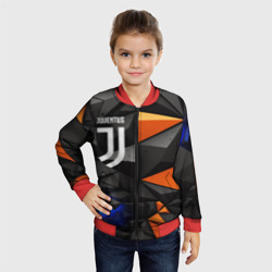 Детский бомбер 3D Juventus orange  black style - фото 2