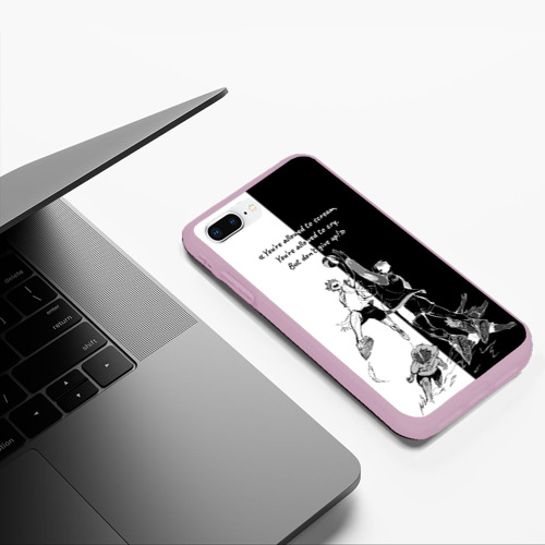 Чехол для iPhone 7Plus/8 Plus матовый с принтом Хината и мяч - аниме волейбол, фото #5