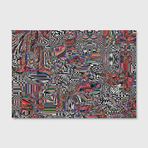 Холст прямоугольный Мозаика глитч, цвет 3D печать - фото 2