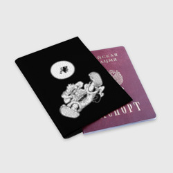 Обложка для паспорта матовая кожа Луффи и гир 5 на луне - фото 2