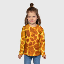 Детский лонгслив 3D Шкура жирафа - текстура - фото 2