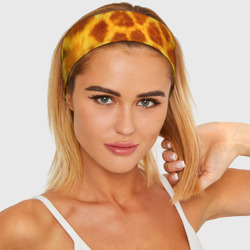 Повязка на голову 3D Шкура жирафа - текстура - фото 2