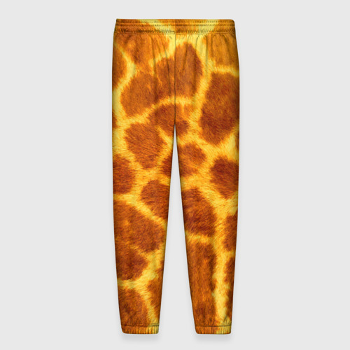 Мужские брюки 3D с принтом Шкура жирафа - текстура, вид сзади #1