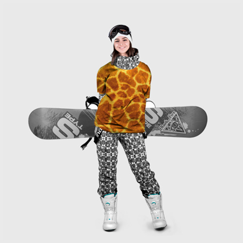 Накидка на куртку 3D Шкура жирафа - текстура, цвет 3D печать - фото 5