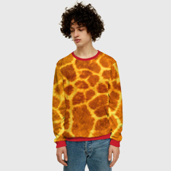 Мужской свитшот 3D Шкура жирафа - текстура - фото 2