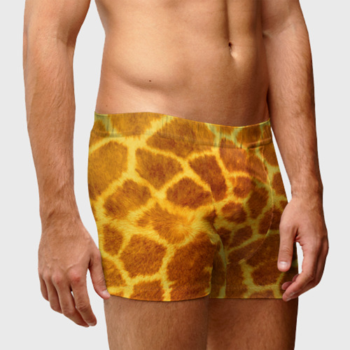 Мужские трусы 3D Шкура жирафа - текстура, цвет 3D печать - фото 3