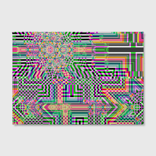 Холст прямоугольный Геометрическая абстракция с артефактами, цвет 3D печать - фото 2