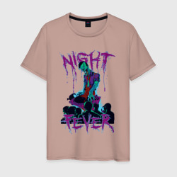 Ночная лихорадка – Мужская футболка хлопок с принтом купить со скидкой в -20%