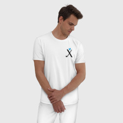 Мужская пижама хлопок Ребус лого Твиттер - фото 2