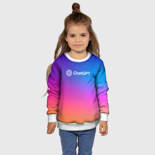 Детский свитшот 3D с принтом ChatGPT, фото #4