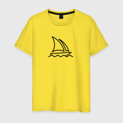 Мужская футболка хлопок Логотип Midjourney