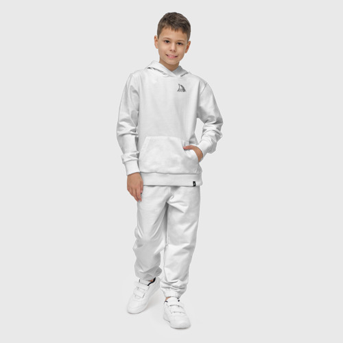 Детский костюм с толстовкой хлопок Midjourney, цвет белый - фото 3