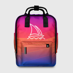 Женский рюкзак 3D Midjourney Логотип с фоном