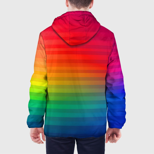 Мужская куртка 3D Midjourney Лого с фоном, цвет 3D печать - фото 5