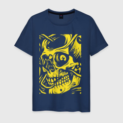 Светящаяся мужская футболка Yellow skull