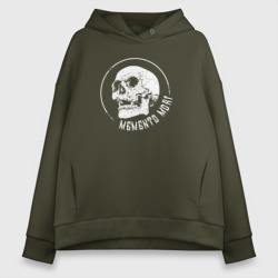 Женское светящееся худи Memento mori skull