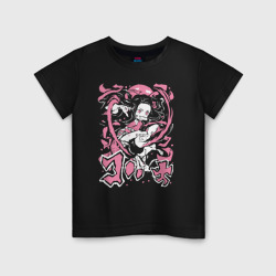 Светящаяся детская футболка Nezuko Pink color