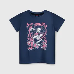 Светящаяся детская футболка Nezuko Pink color