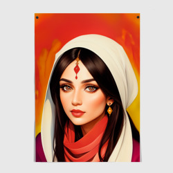 Постер Нейросеть - индийская принцесса