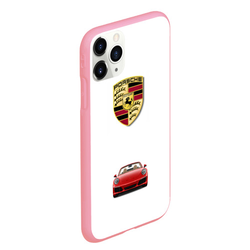 Чехол для iPhone 11 Pro Max матовый с принтом Porsche car, вид сбоку #3