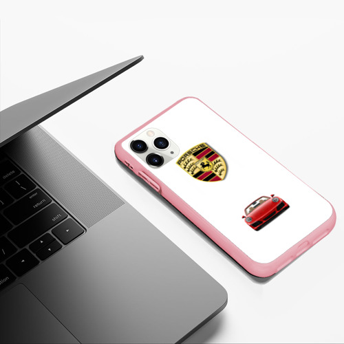 Чехол для iPhone 11 Pro Max матовый с принтом Porsche car, фото #5