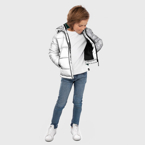 Зимняя куртка для мальчиков 3D с принтом Russia sport Lucky 99, вид сбоку #3