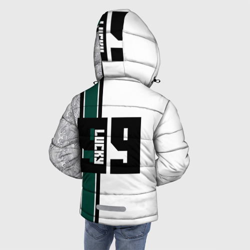 Зимняя куртка для мальчиков 3D с принтом Russia sport Lucky 99, вид сзади #2