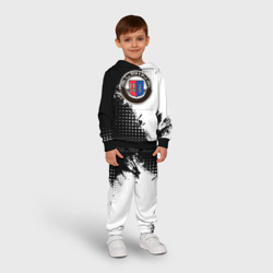 Детский костюм с толстовкой 3D Alpina - черно-белый - фото 2