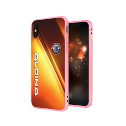 Чехол для iPhone X матовый Alpina - теплое свечение - фото 2