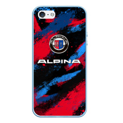 Чехол для iPhone 5/5S матовый Alpina - BMW colors