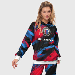 Женский костюм с толстовкой 3D Alpina - BMW colors - фото 2