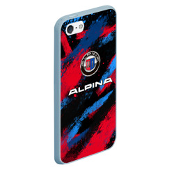 Чехол для iPhone 5/5S матовый Alpina - BMW colors - фото 2