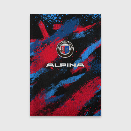 Обложка для автодокументов Alpina - BMW colors, цвет черный