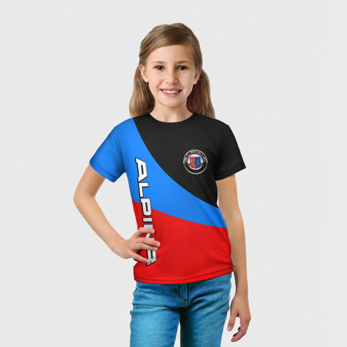 Детская футболка 3D Alpina - classic colors, цвет 3D печать - фото 5