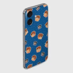 Чехол для iPhone 16 силиконовый с защитой камеры ZeeMan и Зомби - фото 2