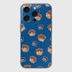 Чехол для iPhone 15 Pro силиконовый с защитой камеры ZeeMan и Зомби