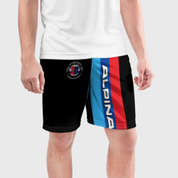 Мужские шорты спортивные Alpina - полосы бмв - фото 2