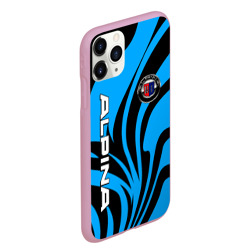 Чехол для iPhone 11 Pro Max матовый Alpina - blue colors - фото 2