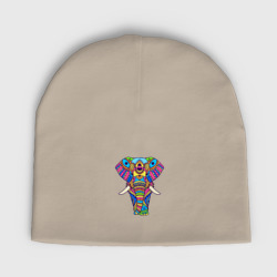 Детская шапка демисезонная Разноцветный слон