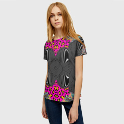 Женская футболка 3D Geometry Royal - фото 2