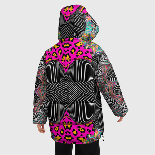Женская зимняя куртка Oversize Geometry Royal, цвет черный - фото 4