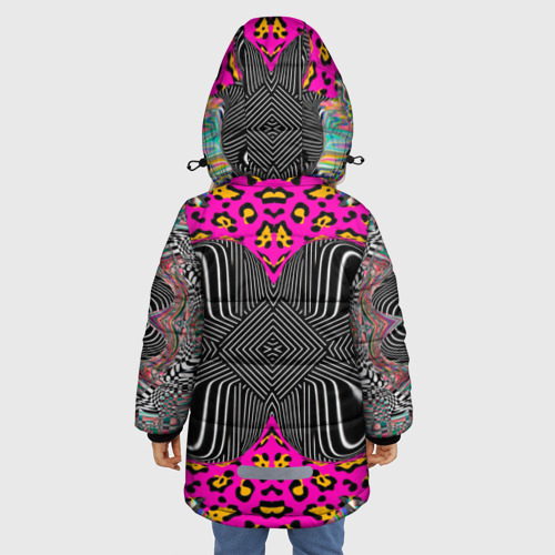 Зимняя куртка для девочек 3D Geometry Royal, цвет черный - фото 4