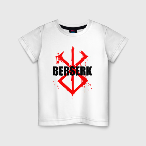 Детская футболка хлопок с принтом Берсерк: Кровавое клеймо, вид спереди #2