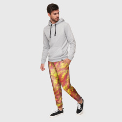 Мужские брюки 3D Золото с оранжевым - фото 2