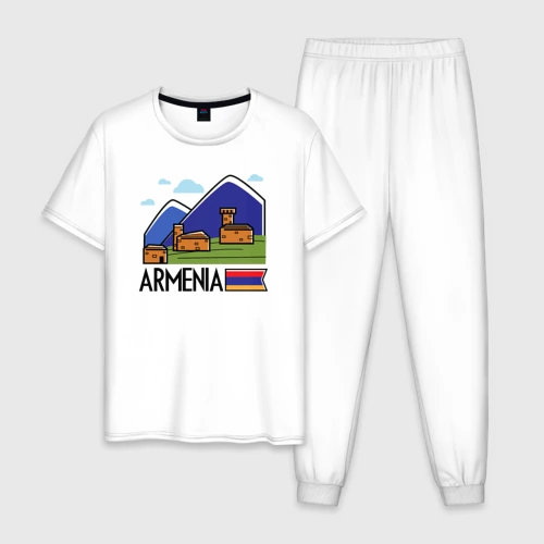 Мужская пижама хлопок Горная Армения