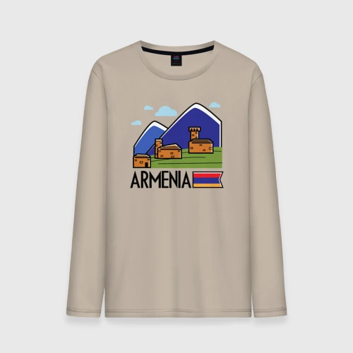 Мужской лонгслив хлопок Горная Армения