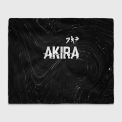 Плед 3D Akira glitch на темном фоне: символ сверху