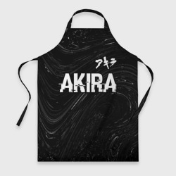 Фартук 3D Akira glitch на темном фоне: символ сверху