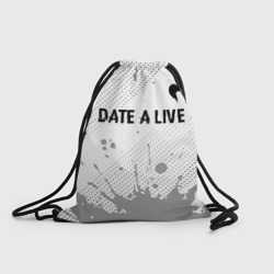 Рюкзак-мешок 3D Date A Live glitch на светлом фоне: символ сверху
