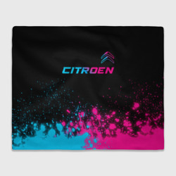 Плед 3D Citroen - neon gradient: символ сверху